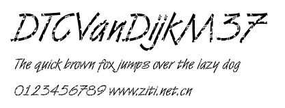 DTCVanDijkM37.ttf字體轉換器圖片