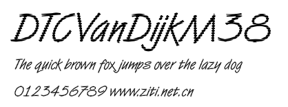 DTCVanDijkM38.ttf字體轉換器圖片