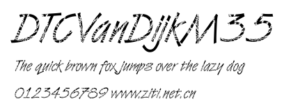 DTCVanDijkM35.ttf字體轉換器圖片