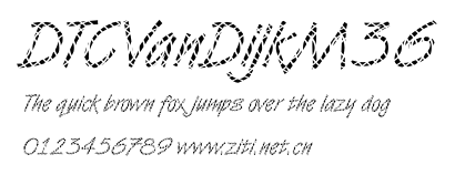 DTCVanDijkM36.ttf字體轉換器圖片