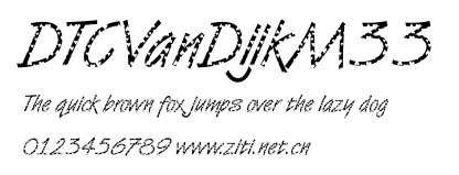 DTCVanDijkM33.ttf字體轉換器圖片