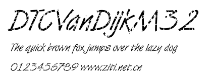 DTCVanDijkM32.ttf字體轉換器圖片