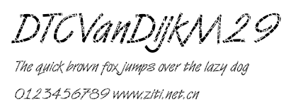 DTCVanDijkM29.ttf字體轉換器圖片