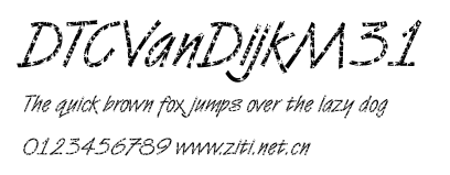DTCVanDijkM31.ttf字體轉換器圖片