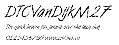 DTCVanDijkM27.ttf字體轉換器圖片
