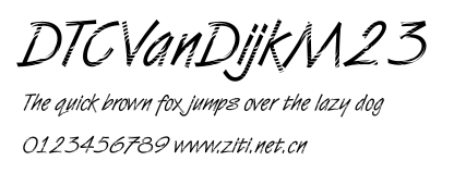 DTCVanDijkM23.ttf字體轉換器圖片