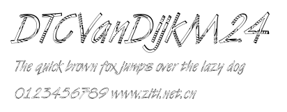 DTCVanDijkM24.ttf字體轉換器圖片