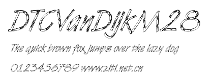 DTCVanDijkM28.ttf字體轉換器圖片