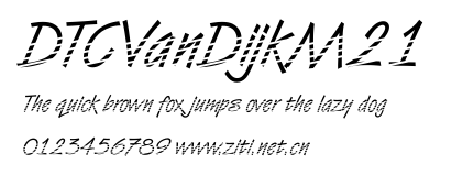 DTCVanDijkM21.ttf字體轉換器圖片