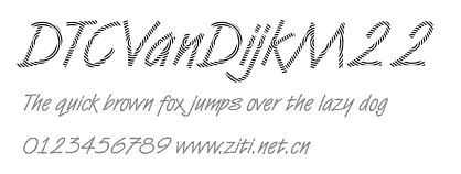 DTCVanDijkM22.ttf字體轉換器圖片