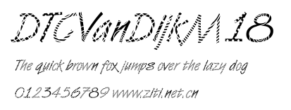 DTCVanDijkM18.ttf字體轉換器圖片