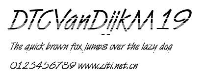 DTCVanDijkM19.ttf字體轉換器圖片