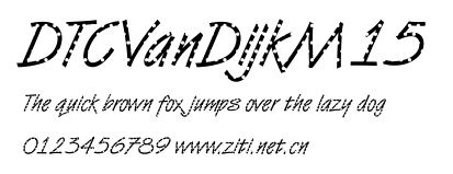 DTCVanDijkM15.ttf字體轉換器圖片
