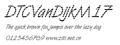 DTCVanDijkM17.ttf字體轉換器圖片