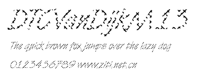 DTCVanDijkM13.ttf字體轉換器圖片