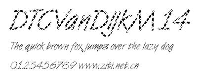 DTCVanDijkM14.ttf字體轉換器圖片