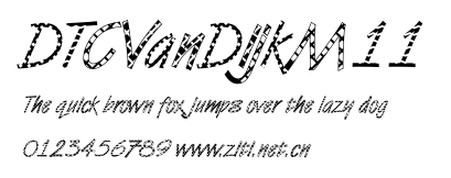 DTCVanDijkM11.ttf字體轉換器圖片