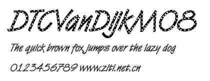 DTCVanDijkM08.ttf字體轉換器圖片