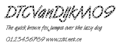 DTCVanDijkM09.ttf字體轉換器圖片
