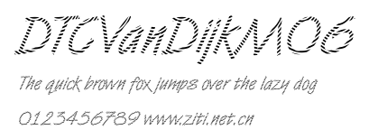 DTCVanDijkM06.ttf字體轉換器圖片