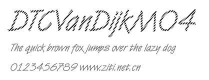 DTCVanDijkM04.ttf字體轉換器圖片