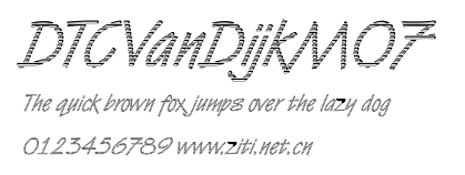 DTCVanDijkM07.ttf字體轉換器圖片