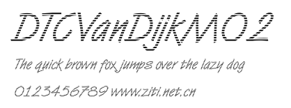 DTCVanDijkM02.ttf字體轉換器圖片