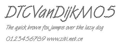 DTCVanDijkM05.ttf字體轉換器圖片