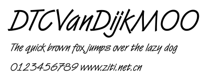 DTCVanDijkM00.ttf字體轉換器圖片