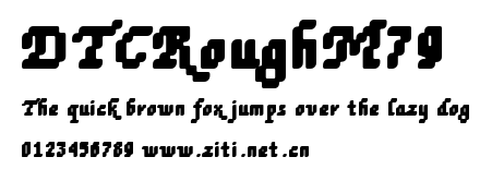 DTCRoughM79.ttf字體轉換器圖片