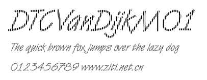 DTCVanDijkM01.ttf字體轉換器圖片