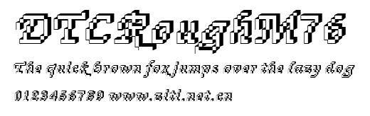 DTCRoughM76.ttf字體轉換器圖片