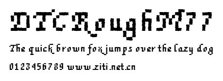 DTCRoughM77.ttf字體轉換器圖片