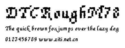 DTCRoughM78.ttf字體轉換器圖片