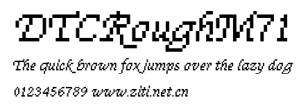 DTCRoughM71.ttf字體轉換器圖片