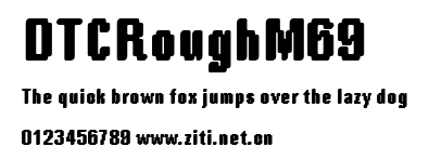 DTCRoughM69.ttf字體轉換器圖片