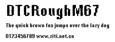 DTCRoughM67.ttf字體轉換器圖片