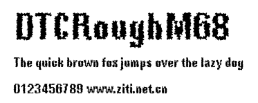 DTCRoughM68.ttf字體轉換器圖片
