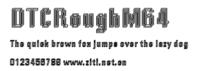 DTCRoughM64.ttf字體轉換器圖片
