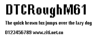 DTCRoughM61.ttf字體轉換器圖片