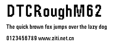 DTCRoughM62.ttf字體轉換器圖片