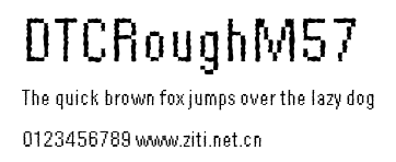 DTCRoughM57.ttf字體轉換器圖片