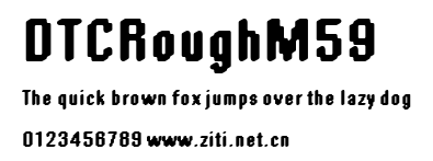 DTCRoughM59.ttf字體轉換器圖片