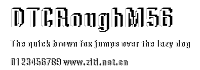 DTCRoughM56.ttf字體轉換器圖片