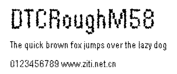DTCRoughM58.ttf字體轉換器圖片