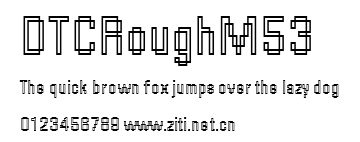 DTCRoughM53.ttf字體轉換器圖片