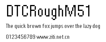 DTCRoughM51.ttf字體轉換器圖片