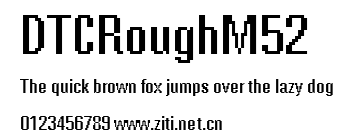 DTCRoughM52.ttf字體轉換器圖片