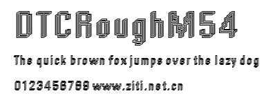 DTCRoughM54.ttf字體轉換器圖片