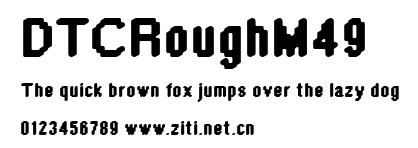 DTCRoughM49.ttf字體轉換器圖片